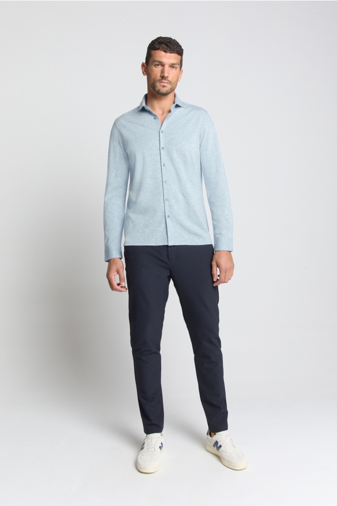 JERSEY OVERHEMD N4180 138 DUSTY BLUE
